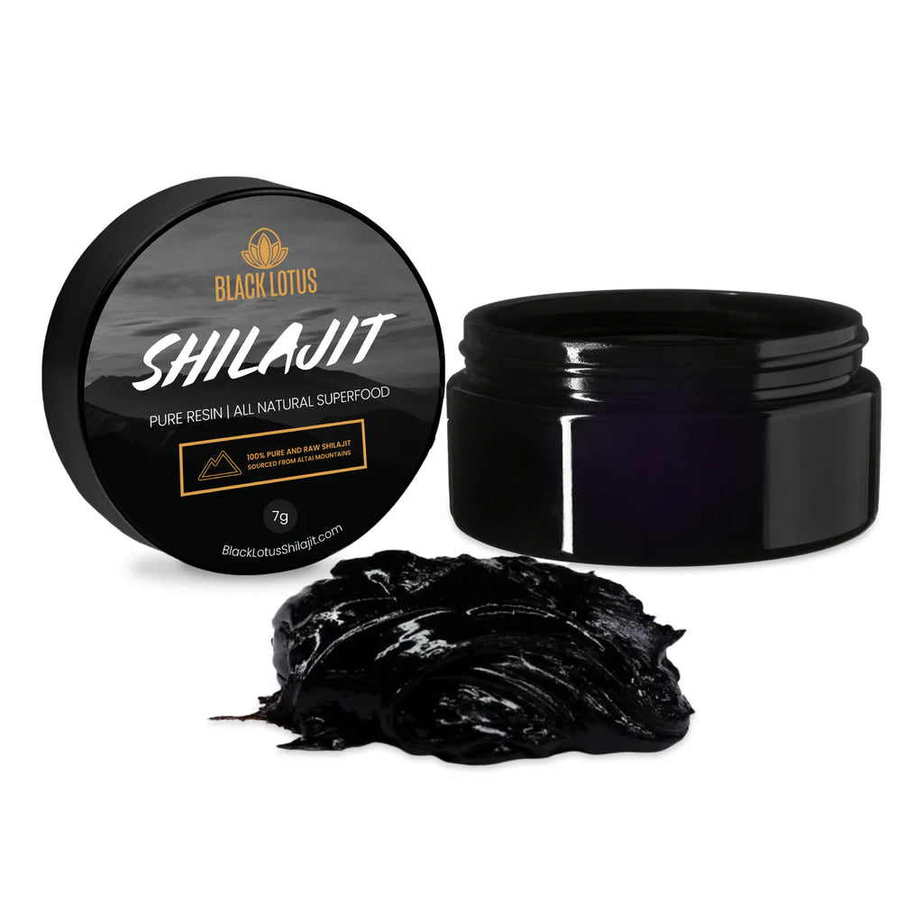Shilajit is a black resin that seeps out mountain rocks at extremely high elevations throughout the world. Formed over many years, it is essentially a composted, compacted ancient forest engulfed by the rocky mountains as they grew. It was discovered by village people who saw animals climbing to the mountain peaks, making the long journey up just to eat Shilajit.