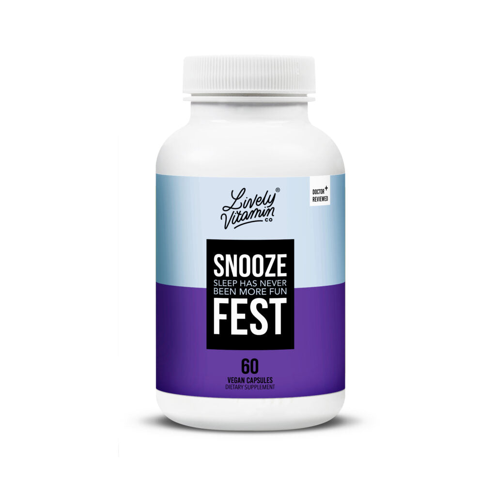 Snooze Fest is a natural sleep aid brimming with sweet dreams! Now you can snooze your way to better health, more energy, and a brighter outlook on life!