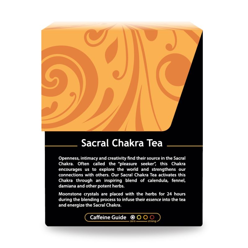 The second chakra focuses on creativity, sensuality, and our connection with others. This expertly crafted herbal blend is designed to assist you as you flow your way to sacral chakra health.