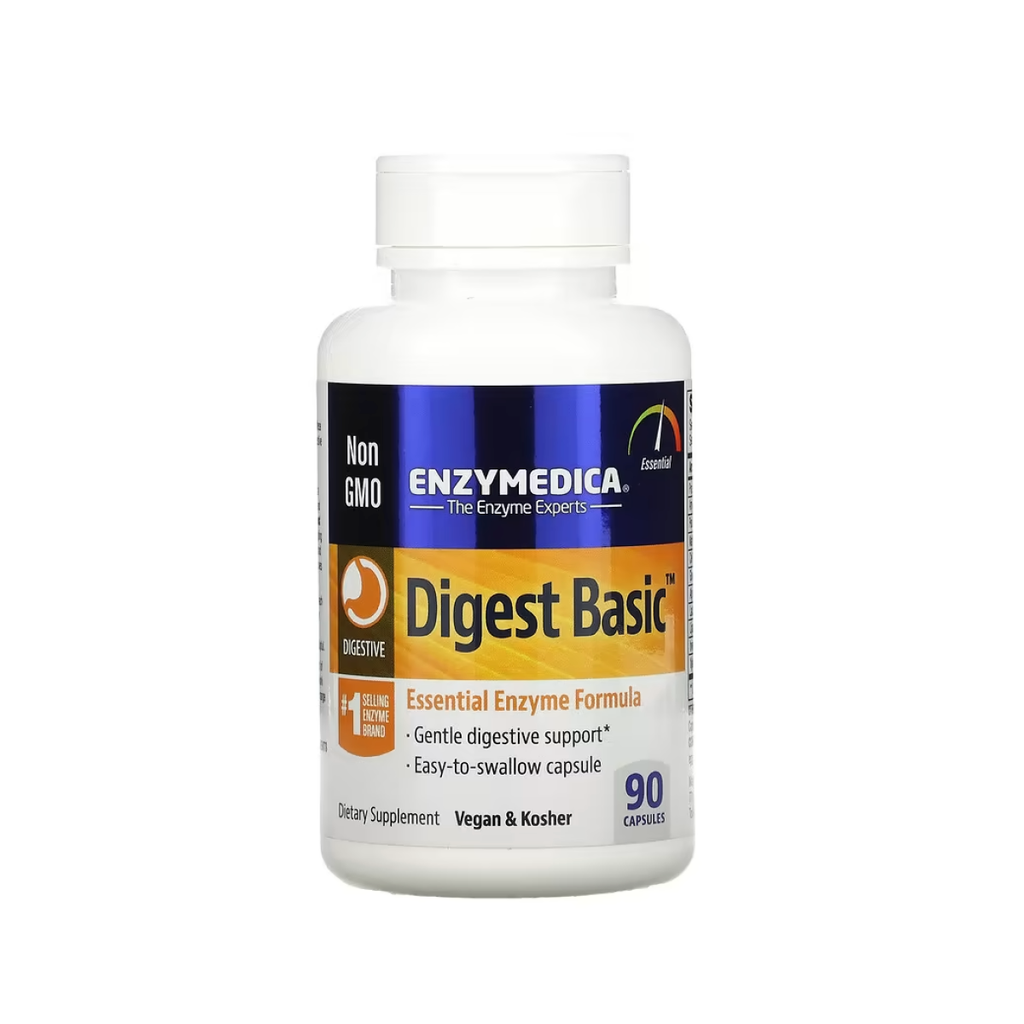 Breaks down fat, fiber, protein and carbs. Speeds up digestion. Boosts energy. What is different about Digest Gold™ enzymes versus others? Not all enzyme supplements are created equal, and Digest Gold has the most potent formula on the market. It contains powerful enzymes like amylase, lipase, cellulase and protease. These enzymes break down complex foods like carbohydrates, fats, fiber and protein. 