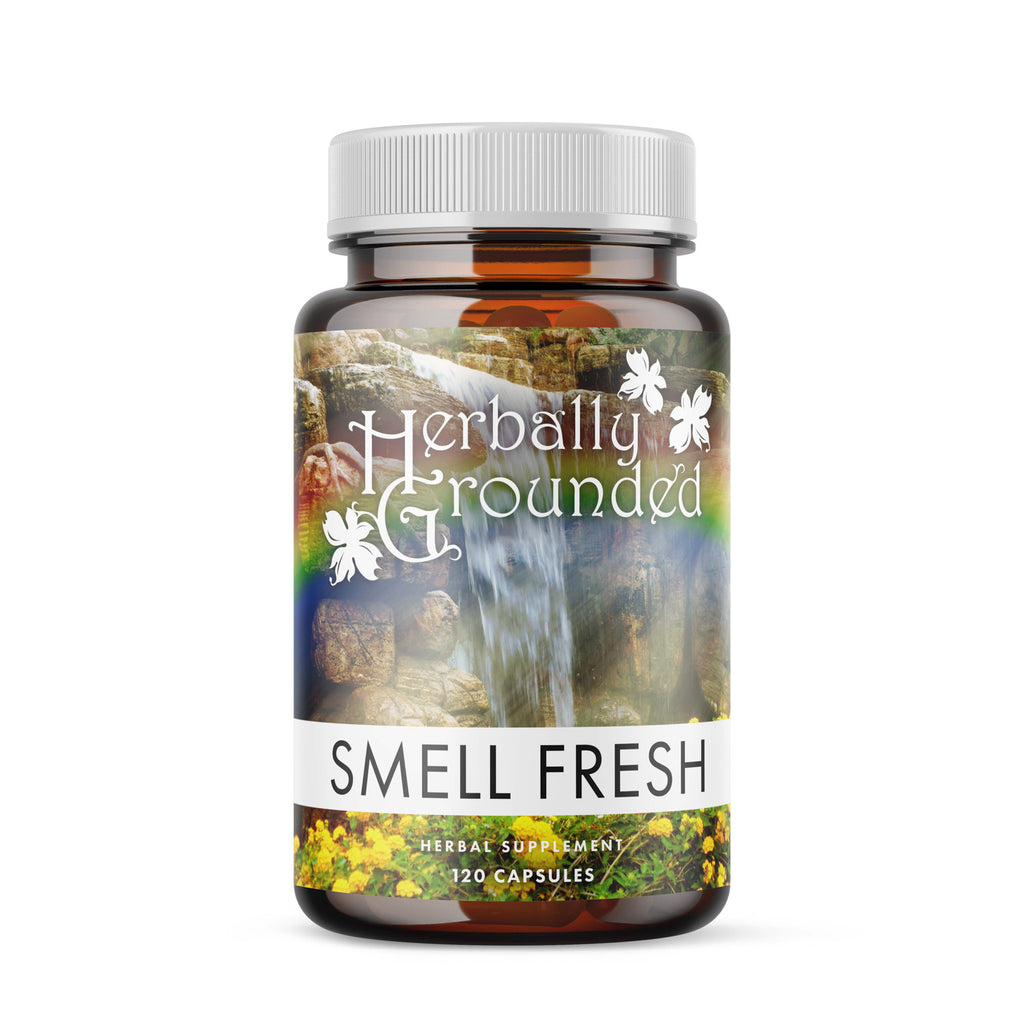 Smell Fresh contains herbs that are high in chlorophyll, a natural blood purifier and acid neutralizer, letting your own natural, fresh scent come through.