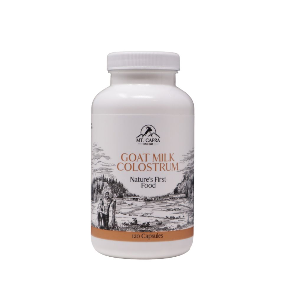 Colostrum is a superfood that delivers the active immune system framework from one mammal to another. Colostrum, whether from people or other mammals contains, peptides, immunoglobulins such as IgG, IgA, and IgM, lactoferrin, cytokines, and over 20 different antibodies for immune support. Our Goat Milk Colostrum comes from grass-fed goats and is collected within 48 hours postpartum. We sell it in powder and capsules.
