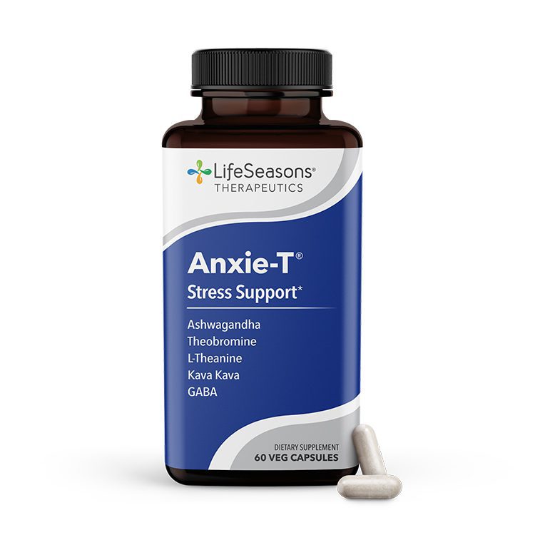 Anxie-T™ helps the body feel more calm and relaxed, mentally and physically. It nourishes the nervous system, providing a sense of wellbeing and relaxation. Anxie-T supports the body’s natural ability to deal with common symptoms of stress, including nervousness and nervous exhaustion, stress-related muscle tension, anxious fearfulness, and stress-related sleep problems.*