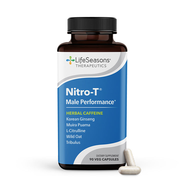 Nitro-T increases nitric oxide levels and assists with healthy blood circulation. It eases stress while supporting physical and sexual performance.