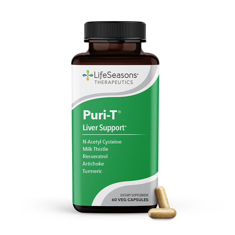 Puri-T™ enhances liver function and detoxification. It works to help the body naturally fight the damaging effects of free radicals and supports healthy bile flow.