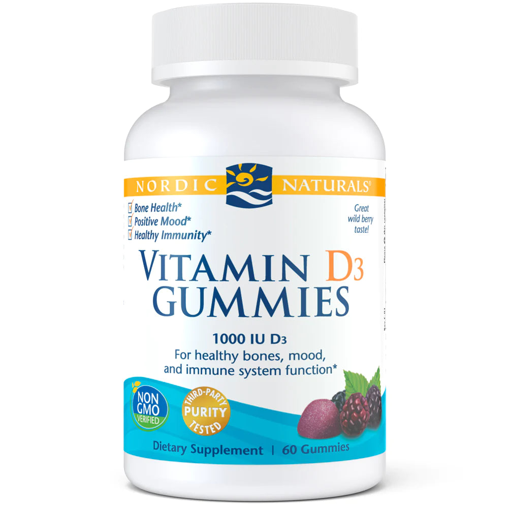Vitamin D3 Gummies gives you a delicious daily serving of the vitamin D3 you need for bone, mood, and immune support.*  Bone Health* Mineral Absorption* Healthy Immunity*