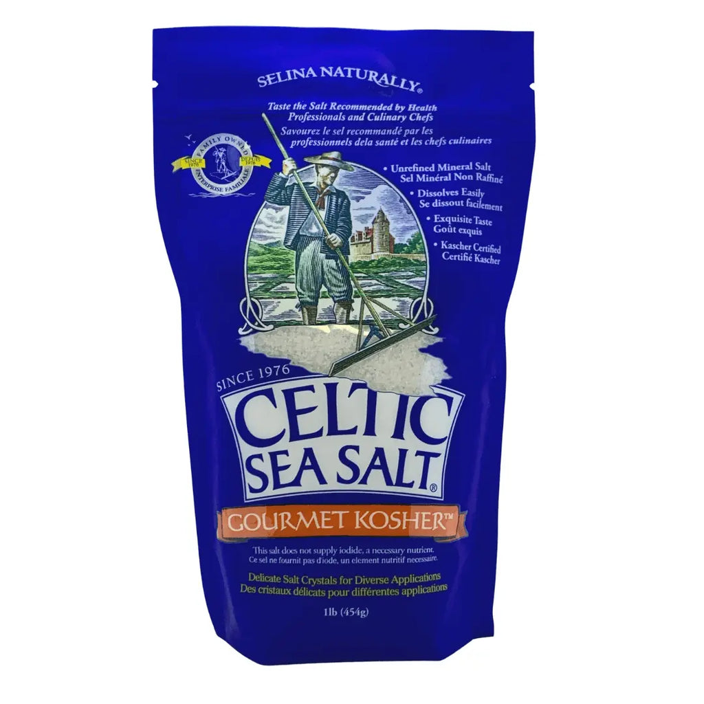 Gourmet Kosher™ is distinctive in that it is specifically designed to be easy-to-use ingredient salt for innovative recipes and gourmet food. It also carries the quality, nutrition, and “no additive” values that will always bear the name Celtic Sea Salt®.