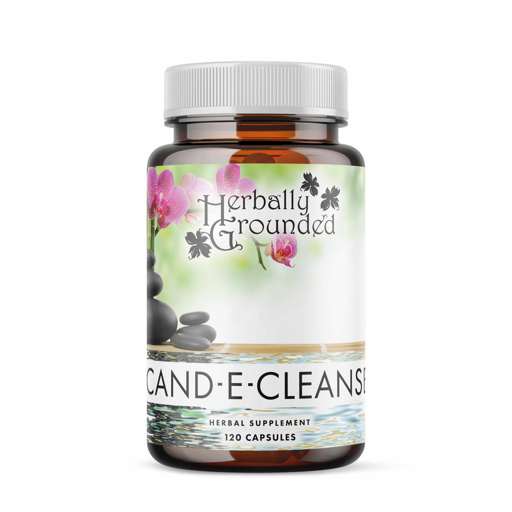 Cand-E-Cleanse formula is an herbal supplement to promote a balanced microbiome in the body.