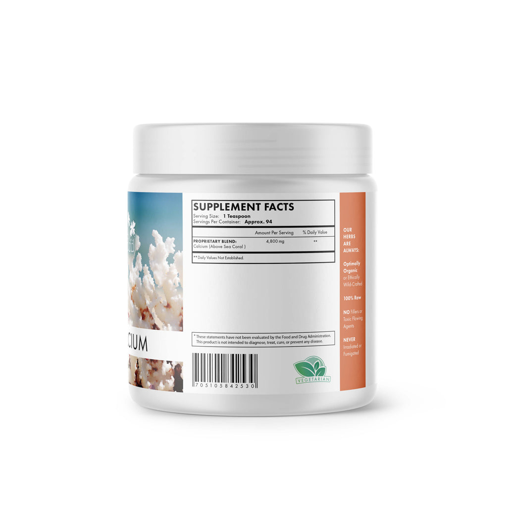 Our pure coral contains 74 different macro and trace minerals, and is the highest grade of 100% above ground coral. These nutrients assist the body in creating stronger bone mass, stronger teeth, rebuilding cartilage, breaking down heavy metals, providing more restful sleep, recovering after strenuous exercise, plus a whole host of other wonderful benefits.