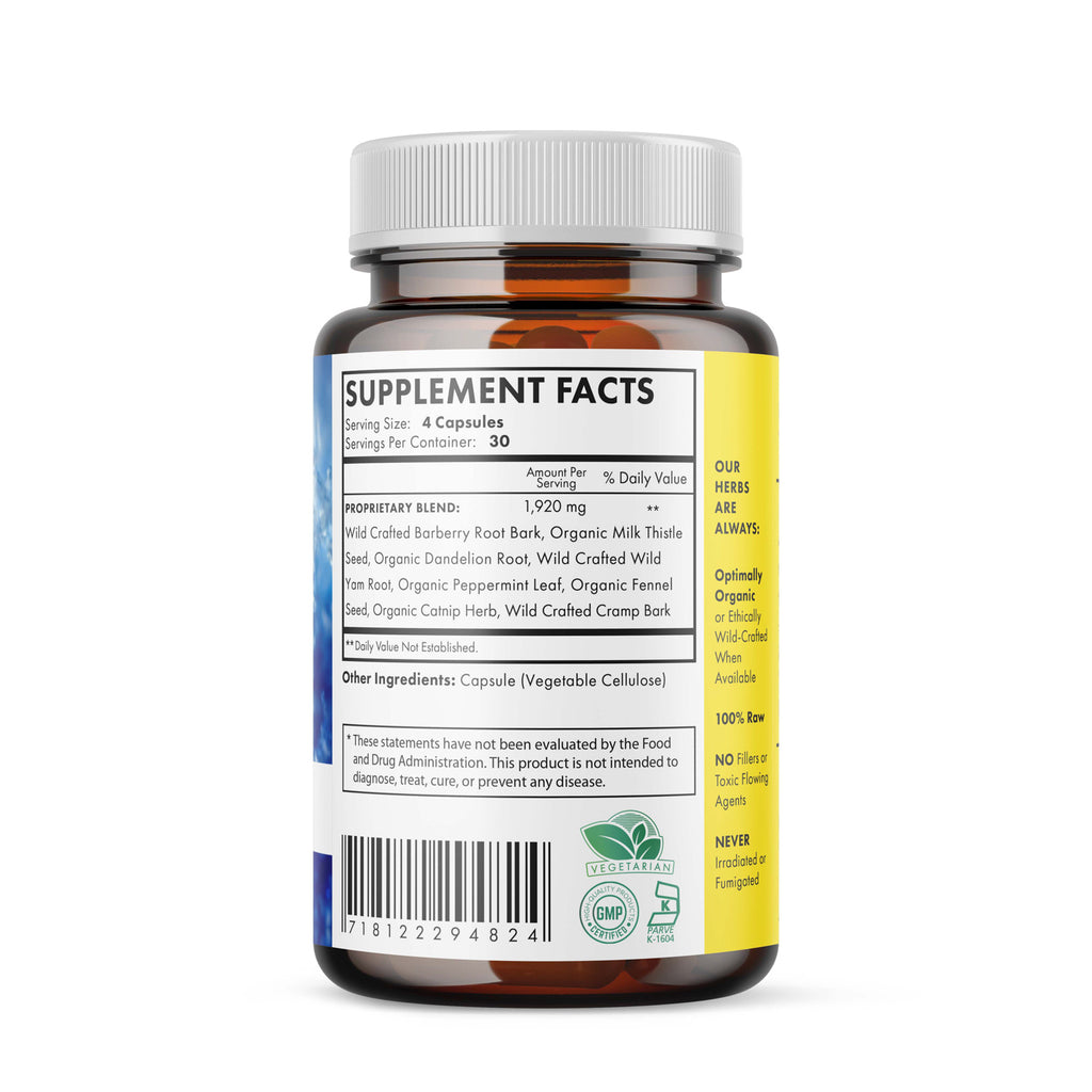 Live Right formula supports the liver.
