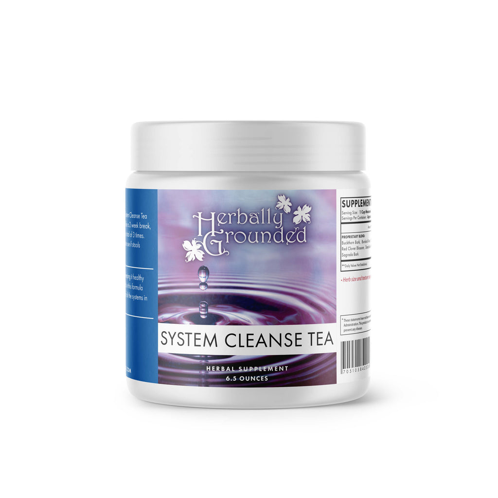 System Cleanse Tea is a concentrated, self-made, full-body cleanse formula for the seasoned herbalist and cleanser.